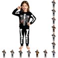 thumbnail image 1 of LIIPEE Girls Halloween Graphic Pajamas Long Sleeve Tees And Pants Pajama Sets Kids Fall Sleepwear 2-10 Years, 1 of 4