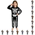thumbnail image 1 of LIIPEE Girls Halloween Graphic Pajamas Long Sleeve Tees And Pants Pajama Sets Kids Fall Sleepwear 2-10 Years, 1 of 4