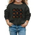 thumbnail image 1 of LIIPEE Girls Hoodies Halloween Warm Cartoon Pumpkin Graphic Printed Long Sleeve Round Neck Pullover Tops Toddler Comfort Holiday School Party Sweatshirts,Black,2-3 Years, 1 of 4