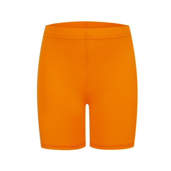 LIIPEE Girls Leggings Shorts Summer Comfort Solid Color Elastic Waist Tights Safety Shorts Toddler Sweet Sports Shorts,Rd2,6-7 Years