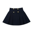 thumbnail image 1 of LIIPEE Girls School Uniform Pleated Skirts Solid Color High Waisted Tennis Skirt A-Line Skater Skirts Kids Classic Casual Daily Party Photoshoot Skirts,Dark Blue,90, 1 of 4