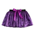 thumbnail image 1 of LIIPEE Girls Skirts Halloween Cartoon Cobweb Printed Tulle Ballet Dance Tutu Skirt Kids Trendy Indoor Outdoor Wear Skirt,Purple,9-11 Years, 1 of 5
