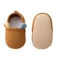 thumbnail image 1 of LIIPEE Girls Sneakers Warm Closed Toe Non- Soft Sole First Walking Shoes Kids Trendy Birthday Wedding Weekend Sneaker,Brown,0-6 Months, 1 of 3