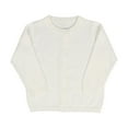 thumbnail image 1 of LIIPEE Girls Sweaters Solid Color Long Sleeve Round Neck Button Knit Cardigans Sweaters Toddler Versatile Climbing Hiking Camping Cycling Coat,White,3 Years, 1 of 2