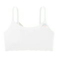 thumbnail image 1 of LIIPEE Girls Underwear Cartoon Printed Adjustable Strap Wireless Training Bras Stretch Sports Seamless Bra Kids Versatile School Bras,White,11-13 Years, 1 of 3