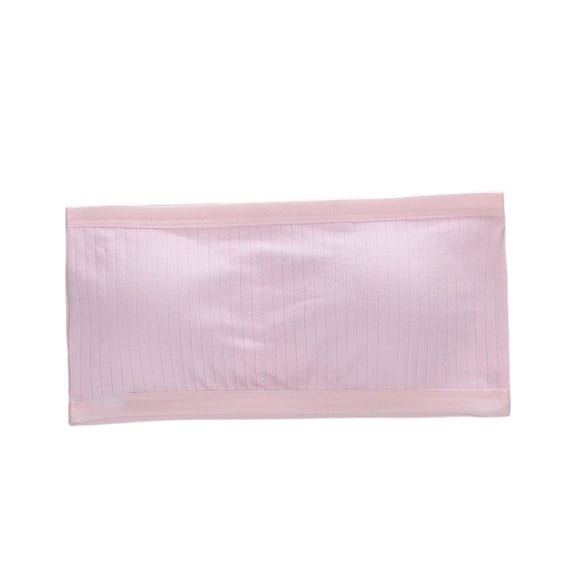 LIIPEE Girls Underwear Casual Cute Solid Color Ribbed Seamless Strapless Bandeau Bralette Kids Summer Smooth Soft Breathable Comfortable Daily Training Bras,10-14 Years