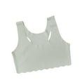 thumbnail image 1 of LIIPEE Girls Underwear Kids Cute Solid Color Scoop Neck Racerback Sports Bras Casual Lightweight Soft Comfortable Breathable Seamless Training Bra,10-14 Years, 1 of 6