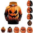 thumbnail image 1 of LIIPEE Halloween Graphic Hoodies For Men Long Sleeve Hooded Sweatshirts Male Autumn Winter Comfortable Versatile Pullover With Pockets,M, 1 of 4