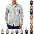 thumbnail image 1 of LIIPEE Halloween Graphic Shirt For Men Long Sleeve Turn Down Collar Button Up Shirts Male Autumn Comfortable Breathable Tops,M, 1 of 4