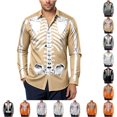 thumbnail image 1 of LIIPEE Halloween Graphic Shirt For Men Long Sleeve Turn Down Collar Button Up Shirts Male Autumn Comfortable Breathable Tops,XXL, 1 of 5
