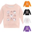 thumbnail image 1 of LIIPEE Halloween Graphic Sweatshirts For Girls Long Sleeve Crew Neck Pullover Kids Fall Winter Comfortable Casual Sweatshirts,4-5 Years, 1 of 4