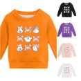 thumbnail image 1 of LIIPEE Halloween Graphic Sweatshirts For Girls Long Sleeve Crew Neck Pullover Kids Fall Winter Comfortable Casual Sweatshirts,9-10 Years, 1 of 4