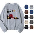 thumbnail image 1 of LIIPEE Halloween Graphic Sweatshirts For Men Long Sleeve Crew Neck Pullover Male Fall Winter Comfortable Versatile Sweatshirt,XL, 1 of 6