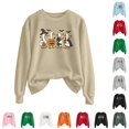 thumbnail image 1 of LIIPEE Halloween Graphic Sweatshirts For Women Long Sleeve Crew Neck Pullover Ladies Fall Winter Comfortable Versatile Sweatshirt,S, 1 of 5