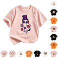 thumbnail image 1 of LIIPEE Halloween Graphic Tees For Girls Short Sleeve Crew Neck T Shirts Kids Summer Cute Lightweight Breathable Everyday Tshirt,2-3 Years, 1 of 4