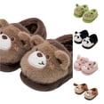 thumbnail image 1 of LIIPEE Kids Cartoon Slippers For Girls And Boys Cute Non- Flat Bottom Slipper Booties Fall Winter Warm Fuzzy Comfortable House Shoes,2-3 Years, 1 of 5