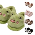 thumbnail image 1 of LIIPEE Kids Cartoon Slippers For Girls And Boys Cute Non- Flat Bottom Slipper Booties Fall Winter Warm Fuzzy Comfortable House Shoes,9-10 Years, 1 of 6