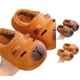 thumbnail image 1 of LIIPEE Kids Cartoon Slippers For Girls And Boys Cute Non- Flat Bottom Slippers Fall Winter Warm Fuzzy Comfortable Bedroom House Shoes,9.5-10 Years, 1 of 3