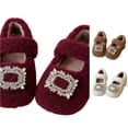 thumbnail image 1 of LIIPEE Kids Cute Decoration Slippers For Girls And Boys Non- Flat Bottom Slipper Booties Fall Winter Warm Fuzzy Comfortable House Shoes,5.5-6 Years, 1 of 6