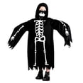 thumbnail image 1 of LIIPEE Kids Halloween Costumes Boys Girls Unisex Capes And Mask Skeleton Fancy Dress Up Clothes,9-12 Years, 1 of 9