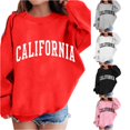 thumbnail image 1 of LIIPEE Letter Graphic Sweatshirts For Girls Long Sleeve Crew Neck Pullover Kids Fall Winter Comfortable Casual Sweatshirts,3-4 Years, 1 of 6