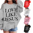 thumbnail image 1 of LIIPEE Letter Graphic Sweatshirts For Girls Long Sleeve Crew Neck Pullover Kids Fall Winter Comfortable Casual Sweatshirts,6-7 Years, 1 of 5
