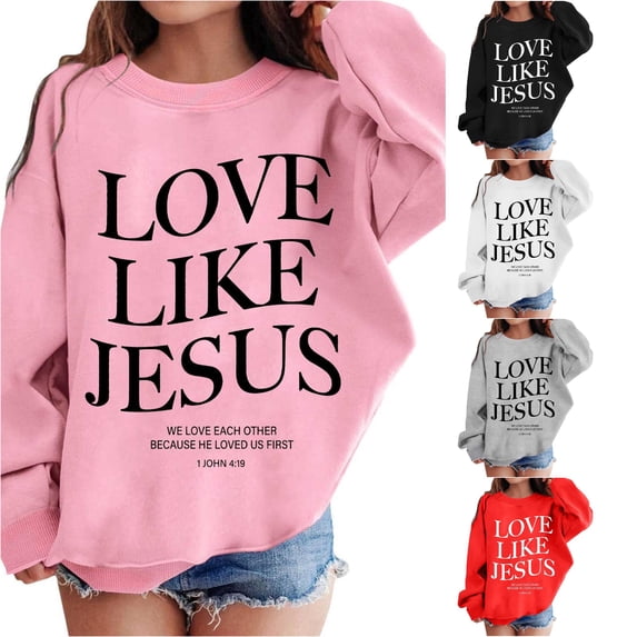 LIIPEE Letter Graphic Sweatshirts For Girls Long Sleeve Crew Neck Pullover Kids Fall Winter Comfortable Casual Sweatshirts,8-9 Years