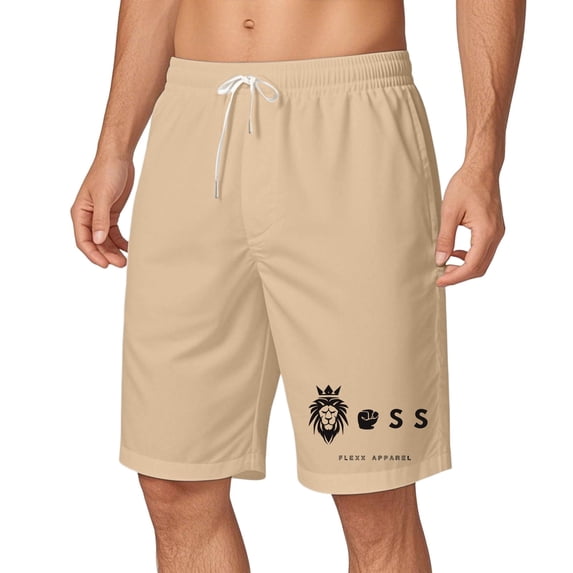 LIIPEE Men Shorts Casual Summer Fashion Graphic Printed Elastic Waist Knee Length Loose Fit Board Shorts Male Outdoor Activities Comfortable Breathable Soft Daily Beach Shorts,XXL