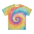 thumbnail image 1 of LIIPEE Men T Shirts Casual Summer Crew Neck Short Sleeve Spiral Stripe Printed Tie Dye Colorful T Shirt Male Fashion Comfortable Breathable Soft Daily Tee Tops,XXL, 1 of 3