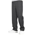 thumbnail image 1 of LIIPEE Mens Casual Pants Spring Summer Fashion Solid Color Stretch Elastic Waist Drawstring Wide Leg Pants With Pockets Male Casual Basketball Golf Gym Pants,Dark Gray,M, 1 of 6