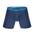 thumbnail image 1 of LIIPEE Mens Underwear Athleisure Solid Color Elastic Waist Sports Boxer Briefs Male Comfortable Breathable Soft Daily Fashion Underpants For All Seasons,XXXXL, 1 of 4