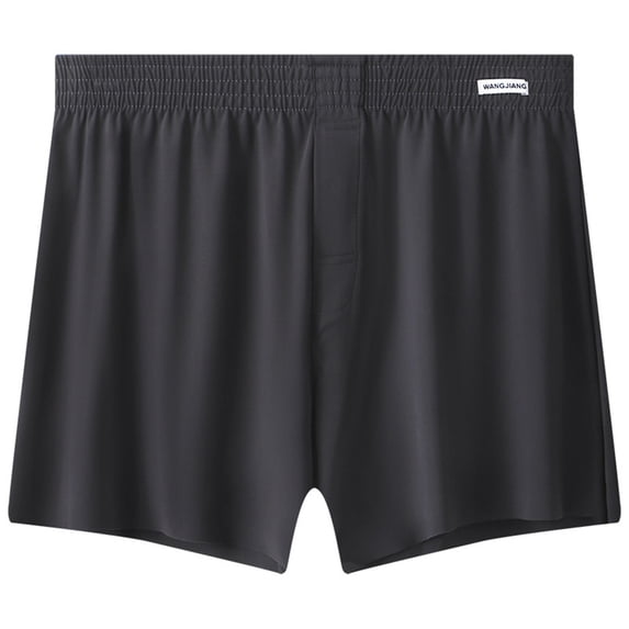 LIIPEE Mens Underwear Casual Elastic Waist Solid Color Loose Fit Comfortable Boxer Shorts Male Breathable Lightweight Soft Fashion Daily Underpants,XXXL