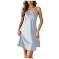 thumbnail image 1 of LIIPEE Nightgown For Women Satin Chemise Sexy Nightie Sleep Dress Sexy Sleepwear Versatile Pajamas, 1 of 5