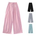 thumbnail image 1 of LIIPEE Palazzo Pants For Girls Baggy Wide Leg Elastic Waist Solid Color Casual Trousers Kids Comfortable Breathable Lightweight Cute Pants,10-12 Years, 1 of 4