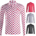 thumbnail image 1 of LIIPEE Polka Dot Printed Shirt For Men Long Sleeve Turn Down Collar Button Up Shirts Male Comfortable Breathable Everyday Tops,L, 1 of 7