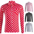 thumbnail image 1 of LIIPEE Polka Dot Printed Shirt For Men Long Sleeve Turn Down Collar Button Up Shirts Male Comfortable Breathable Everyday Tops,XS, 1 of 7