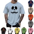 thumbnail image 1 of LIIPEE Short Sleeve Tees For Men Halloween Graphic Crew Neck Casual T Shirts Male Comfortable Breathable Versatile Tshirt,XL, 1 of 2
