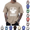 thumbnail image 1 of LIIPEE Short Sleeve Tees For Men Halloween Graphic Crew Neck Casual T Shirts Male Comfortable Breathable Versatile Tshirt,XXL, 1 of 3