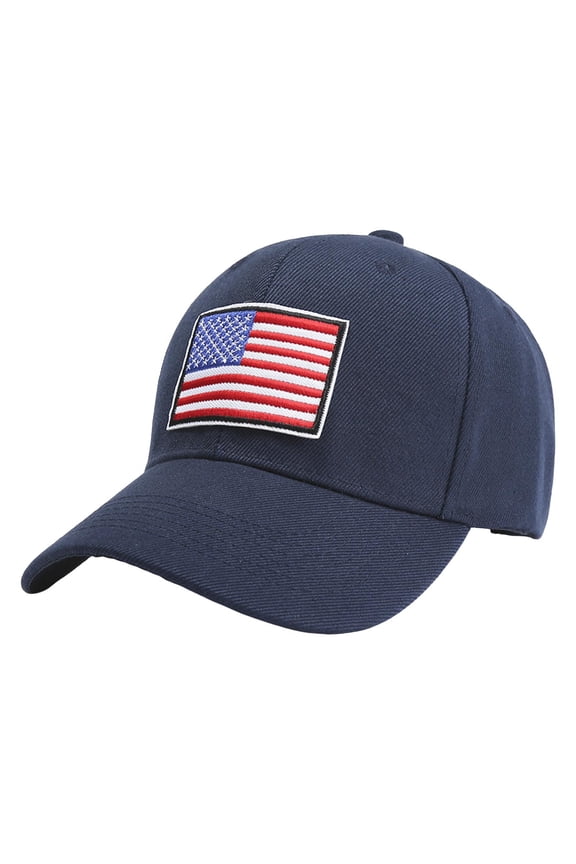 Stylish Unisex Baseball Cap Casual US National Flag Embroidery Fashion Hats Celebrate America's 250th Anniversary Comfortable Breathable Daily Hats,Navy,One Size