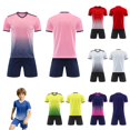 thumbnail image 1 of LIIPEE Summer Outfits For Boys Athleisure Gradient Color Short Sleeve Tees Solid Color Shorts 2 Piece Set Kids Quick Drying Breathable Sports Outfit Sets,13-14 Years, 1 of 6