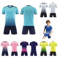 thumbnail image 1 of LIIPEE Summer Outfits For Boys Athleisure Gradient Color Short Sleeve Tees Solid Color Shorts 2 Piece Set Kids Quick Drying Breathable Sports Outfit Sets,11-12 Years, 1 of 6