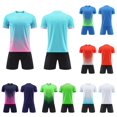 thumbnail image 1 of LIIPEE Summer Outfits For Boys Athleisure Stripes Print Short Sleeve Tees Solid Color Shorts 2 Piece Set Kids Quick Drying Breathable Fashion Sports Outfit Sets,9-10 Years, 1 of 6