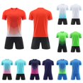 thumbnail image 1 of LIIPEE Summer Outfits For Boys Athleisure Stripes Print Short Sleeve Tees Solid Color Shorts 2 Piece Set Kids Quick Drying Breathable Fashion Sports Outfit Sets,11-12 Years, 1 of 6
