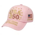 thumbnail image 1 of LIIPEE Unisex Baseball Cap Casual 1776-2026 US National Flag 250 Years Embroidery Fashion Hat Outdoor Celebrate America's 250th Anniversary Comfortable Breathable Daily Sun Hat,Pink,One Size, 1 of 3