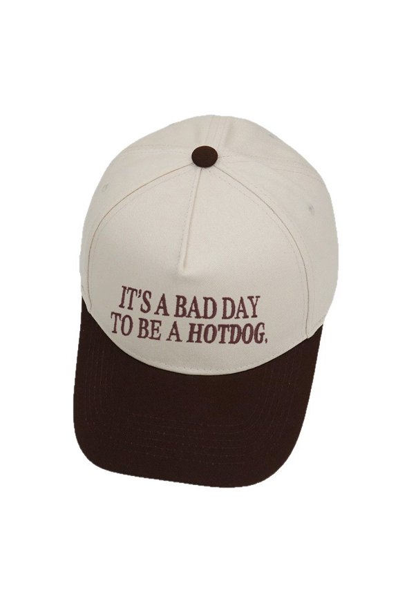 Unisex Baseball Cap Casual Letter Embroidered Regular Fit Fashion Hat With Wide Brim Outdoor Vacation Versatile Comfortable Breathable Daily Adjustable Sun Hat,Coffee,One Size