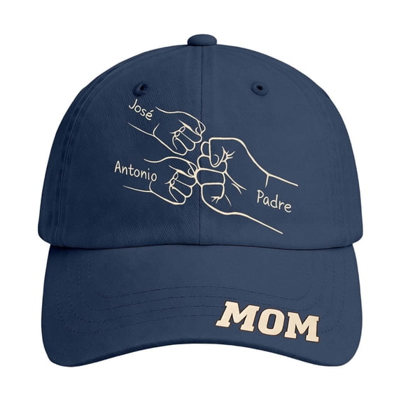 LIIPEE Women Baseball Cap Casual Mother's Day Letter Graphic Printed Unique Handmade Customizable Hats Female Fashion Celebration Comfortable Breathable Daily Hats,Navy,One Size