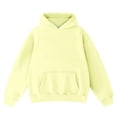 thumbnail image 1 of LIIPEE Women Hoodies Casual Long Sleeve Hooded Pullover Tops With Pocket Woman Classic Holiday Festival Party Sweatshirts,Yellow,S, 1 of 2