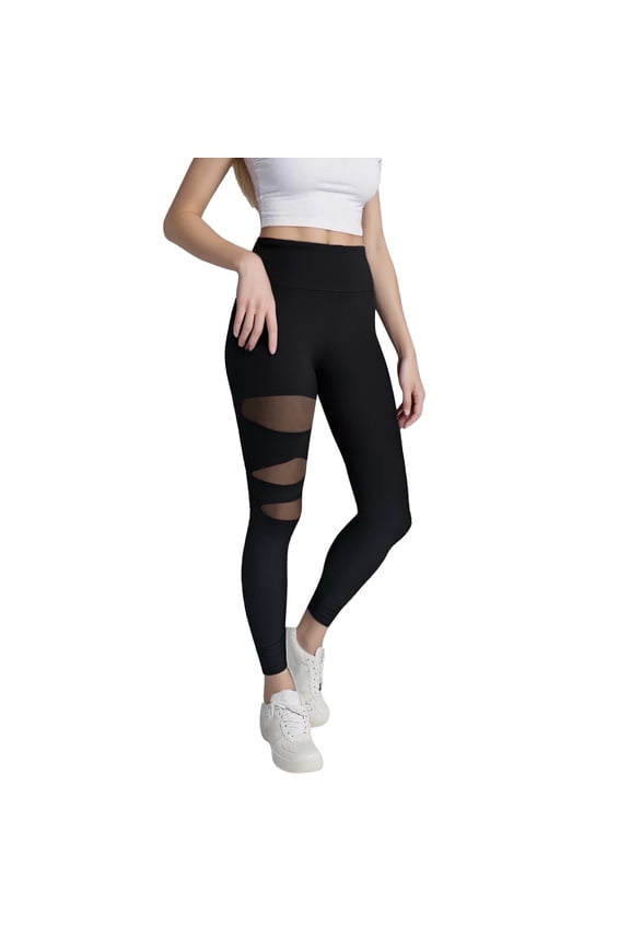 Womens Leggings Athleisure Solid Color Ankle Slim-Leg Seamless Waistband High Legging Ladies Casual Comfortable Breathable Soft Daily -Lifting Sexy Mesh Yoga Pants,S