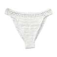 thumbnail image 1 of LIIPEE Womens Swimwear Bottoms Casual Summer Solid Color Pull-On Cheeky Ladies Holiday Pool Beach Soft Knitted Hollow Out Breathable Comfortable Sexy Fashion Crochet Swimwear,L, 1 of 2