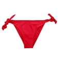 thumbnail image 1 of LIIPEE Womens Swimwear Bottoms Summer Casual Solid Color Tie Cheeky Female Pool Beach Party Fashion Soft Breathable Comfortable Sexy Bikinis Swimsuits,L, 1 of 2